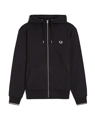 FRED PERRY | Sweatjacke | schwarz